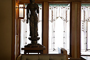 Living Room from the Francis W. Little House: Windows and paneling, Frank Lloyd Wright (American, Richland Center, Wisconsin 1867–1959 Phoenix, Arizona), Oak, leaded glass, American