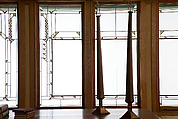 Living Room from the Francis W. Little House: Windows and paneling, Frank Lloyd Wright (American, Richland Center, Wisconsin 1867–1959 Phoenix, Arizona), Oak, leaded glass, American