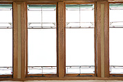Living Room from the Francis W. Little House: Windows and paneling, Frank Lloyd Wright (American, Richland Center, Wisconsin 1867–1959 Phoenix, Arizona), Oak, leaded glass, American