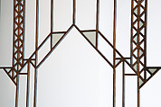 Living Room from the Francis W. Little House: Windows and paneling, Frank Lloyd Wright (American, Richland Center, Wisconsin 1867–1959 Phoenix, Arizona), Oak, leaded glass, American