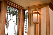 Living Room from the Francis W. Little House: Windows and paneling, Frank Lloyd Wright (American, Richland Center, Wisconsin 1867–1959 Phoenix, Arizona), Oak, leaded glass, American