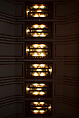Living Room from the Francis W. Little House: Windows and paneling, Frank Lloyd Wright (American, Richland Center, Wisconsin 1867–1959 Phoenix, Arizona), Oak, leaded glass, American