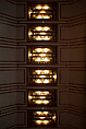 Living Room from the Francis W. Little House: Windows and paneling, Frank Lloyd Wright (American, Richland Center, Wisconsin 1867–1959 Phoenix, Arizona), Oak, leaded glass, American