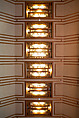Living Room from the Francis W. Little House: Windows and paneling, Frank Lloyd Wright (American, Richland Center, Wisconsin 1867–1959 Phoenix, Arizona), Oak, leaded glass, American