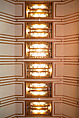 Living Room from the Francis W. Little House: Windows and paneling, Frank Lloyd Wright (American, Richland Center, Wisconsin 1867–1959 Phoenix, Arizona), Oak, leaded glass, American