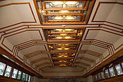 Living Room from the Francis W. Little House: Windows and paneling, Frank Lloyd Wright (American, Richland Center, Wisconsin 1867–1959 Phoenix, Arizona), Oak, leaded glass, American