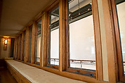 Living Room from the Francis W. Little House: Windows and paneling, Frank Lloyd Wright (American, Richland Center, Wisconsin 1867–1959 Phoenix, Arizona), Oak, leaded glass, American