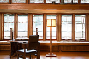 Living Room from the Francis W. Little House: Windows and paneling, Frank Lloyd Wright (American, Richland Center, Wisconsin 1867–1959 Phoenix, Arizona), Oak, leaded glass, American