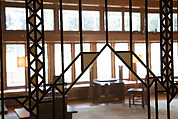 Living Room from the Francis W. Little House: Windows and paneling, Frank Lloyd Wright (American, Richland Center, Wisconsin 1867–1959 Phoenix, Arizona), Oak, leaded glass, American