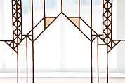 Living Room from the Francis W. Little House: Windows and paneling, Frank Lloyd Wright (American, Richland Center, Wisconsin 1867–1959 Phoenix, Arizona), Oak, leaded glass, American