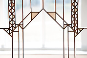 Living Room from the Francis W. Little House: Windows and paneling, Frank Lloyd Wright (American, Richland Center, Wisconsin 1867–1959 Phoenix, Arizona), Oak, leaded glass, American