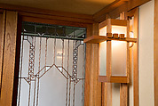 Living Room from the Francis W. Little House: Windows and paneling, Frank Lloyd Wright (American, Richland Center, Wisconsin 1867–1959 Phoenix, Arizona), Oak, leaded glass, American