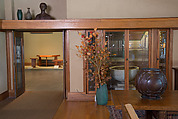 Living Room from the Francis W. Little House: Windows and paneling, Frank Lloyd Wright (American, Richland Center, Wisconsin 1867–1959 Phoenix, Arizona), Oak, leaded glass, American