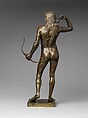 Choosing of the Arrow, Henry Kirke Brown (American, Leyden, Massachusetts 1814–1886 Newburgh, New York), Bronze, American