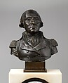 Clock with Bust of Washington and Relief of Cornwallis Resigning his Sword to Washington, Armingaud L’Ainé (1806–1813), Marble and patinated bronze, American
