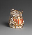Pitcher, Charles Cartlidge and Company (1848–1856), Porcelain, American