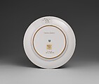 Plate, Porcelain, gold ground, American