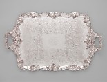 Tray, James Dixon & Sons (British, founded Sheffield, 1806), Fused silver plate, American