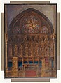 Design for a chancel, Louis C. Tiffany (American, New York 1848–1933 New York), Watercolor, pen and colored inks, colored pencils, and graphite on paperboard, American