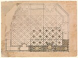 Design for diffusing light for McKinley Residence, Wheeling, West Virginia, Louis C. Tiffany (American, New York 1848–1933 New York), Graphite, ink and transparent watercolor on paper mounted on board, American