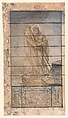 Design for Good Shephard window, Louis C. Tiffany (American, New York 1848–1933 New York), Gouache heightened with white, graphite, and ink on [?photostat or paper mounted on board] in original mat, American