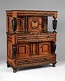 Cupboard, Oak, maple, yellow poplar, with oak and pine, American