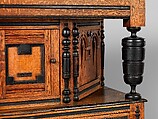 Cupboard, Oak, maple, yellow poplar, with oak and pine, American
