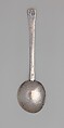 Spoon, John Hull (1624–1683), Silver, American