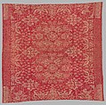 Tablecover, J. Cunningham (born 1793), Cotton (?) and wool, woven, American