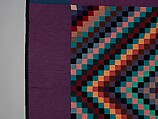 Quilt, Sunshine and Shadow pattern, Amish maker, Wool and cotton, American