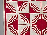 Quilt, Fan pattern, Cotton, American