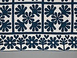 Quilt, Oak Leaf pattern, Cotton, American