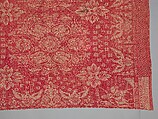 Tablecover, J. Cunningham (born 1793), Cotton (?) and wool, woven, American