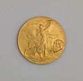 Pan-American Exposition Award Medal, Hermon Atkins MacNeil (American, Everett, Massachusetts 1866–1947 Queens, New York), Gilt bronze, American