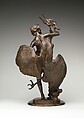 Young Faun with Heron, Frederick William MacMonnies (American, New York 1863–1937 New York), Bronze, American