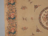 Chintz appliquéd quilt, Cotton and linen, American