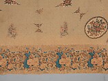 Chintz appliquéd quilt, Cotton and linen, American
