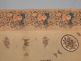 Chintz appliquéd quilt, Cotton and linen, American