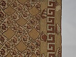 Carpet, Ann Moore, Wool, embroidered in cross-stitch, American
