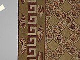 Carpet, Ann Moore, Wool, embroidered in cross-stitch, American