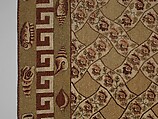 Carpet, Ann Moore, Wool, embroidered in cross-stitch, American