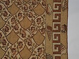 Carpet, Ann Moore, Wool, embroidered in cross-stitch, American