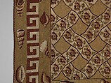 Carpet, Ann Moore, Wool, embroidered in cross-stitch, American