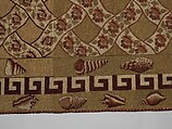 Carpet, Ann Moore, Wool, embroidered in cross-stitch, American