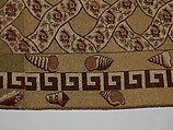 Carpet, Ann Moore, Wool, embroidered in cross-stitch, American