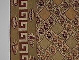 Carpet, Ann Moore, Wool, embroidered in cross-stitch, American