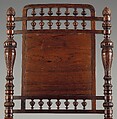 Side chair, Herter Brothers (German, active New York, 1864–1906), Rosewood, brass, mother-of-pearl, and reproduction upholstery, American
