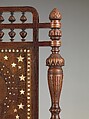 Side chair, Herter Brothers (German, active New York, 1864–1906), Rosewood, brass, mother-of-pearl, and reproduction upholstery, American