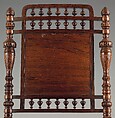 Side chair, Herter Brothers (German, active New York, 1864–1906), Rosewood, brass, mother-of-pearl, and reproduction upholstery, American