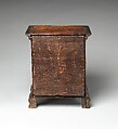 Queen Anne spice box, Walnut, poplar, ash, American